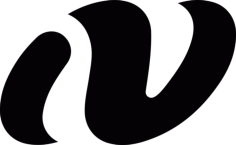 N Logo Sticker Outline Svg File, Free Vectors File